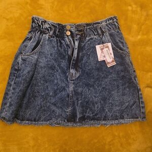 Boohoo Dark Blue Denim Skirt